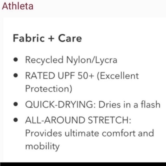 ATHLETA Boho Beachy Seascape Bra Cup Tankini Swimsuit Tank Bathing Suit NWT - Picture 9 of 12